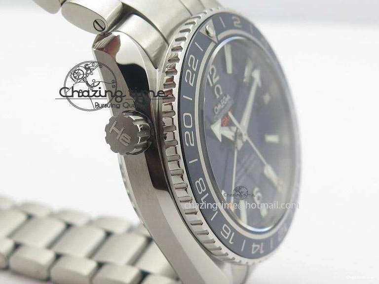 0306 Planet Ocean GMT 42mm V6F Best Edition Blue Bezel Blue Dial On SS Bracelet A ModernLook 8274